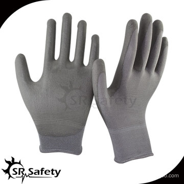 SRSAFETY 13 Guage PU palm coated Nylon Glove /Working Gloves